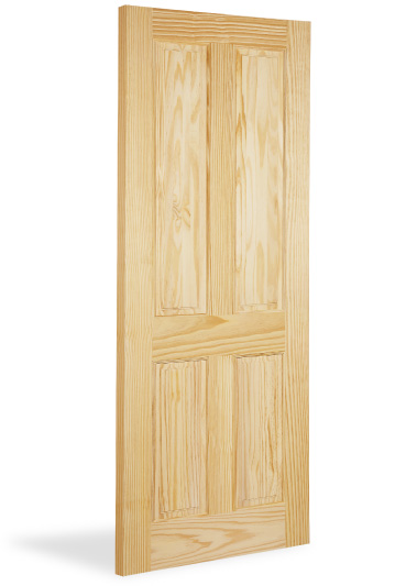 Clear pine door